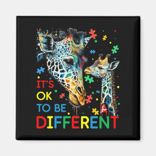 Aimant Autism Aware Acceptance Women Kid Its Ok To Be