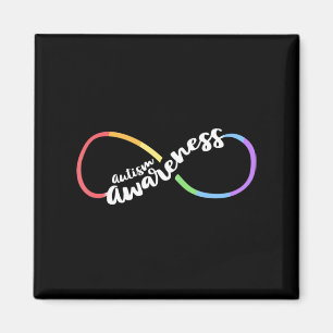 Aimant Autism Awareness Autistic Acceptance Rainbow Infin