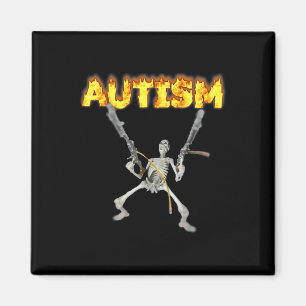 Aimant Autism Skeleton Meme