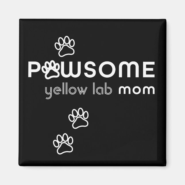 Aimant auto Pawsome chien personnalisable (Devant)