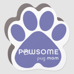 Aimant auto Pawsome chien personnalisable