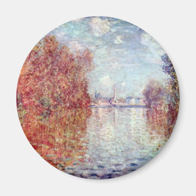 Aimant Automne à Argenteuil par Claude Monet (Devant)
