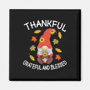 Aimant Automne Gnome Automne Thanksgiving Hommes Femmes