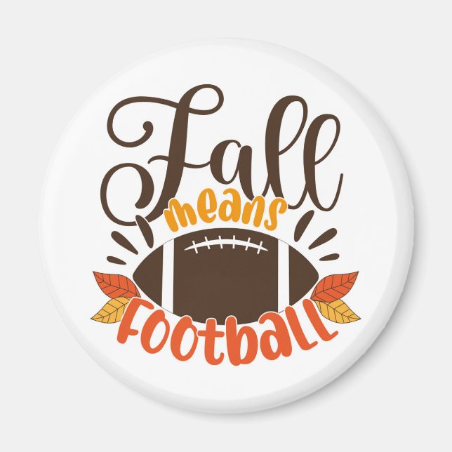 Aimant Automne signifie football (Devant)
