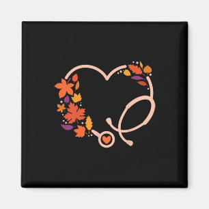 Aimant Automne Stethoscope Infirmière Thanksgiving Infirm