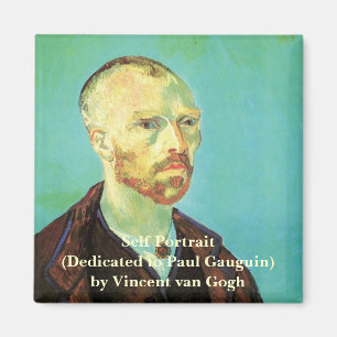 Aimant Autoportrait de Van Gogh (dédié à Paul Gauguin)
