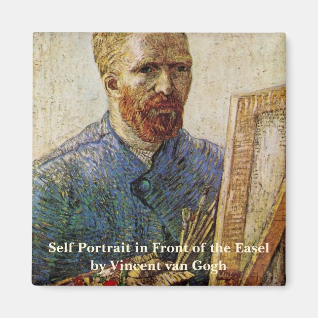 Aimant Autoportrait de Van Gogh devant son chevalet (Devant)