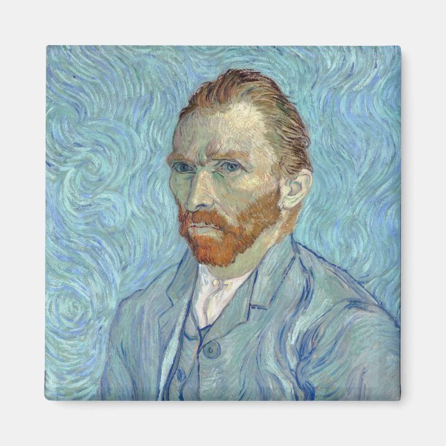 Aimant Autoportrait, Vincent van Gogh, 1889 (Devant)