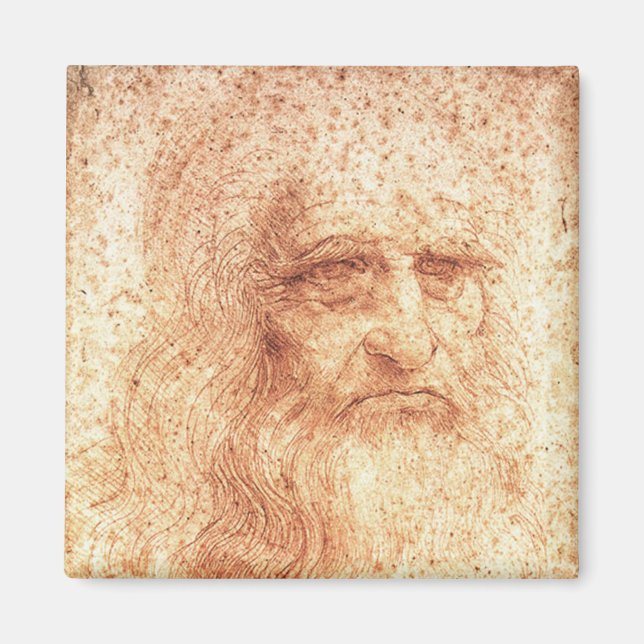 Aimant Autportrait de Léonard de Vinci (Devant)
