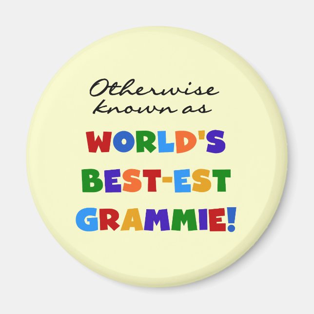 Aimant Autrement connu comme le meilleur cadeau Grammie (Devant)