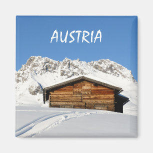 Aimant Autriche Hiver dans les Alpes en Lech Souvenir