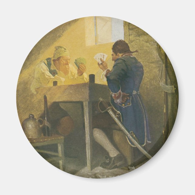 Aimant Aux Cartes dans la cage de Cluny par NC Wyeth (Devant)