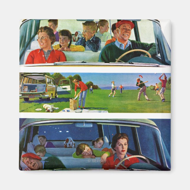 Aimant Avant, pendant et après le pique-nique (Devant)