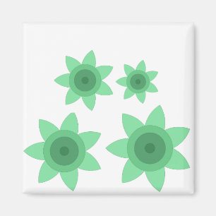 Aimant avec art créatif de la fleur