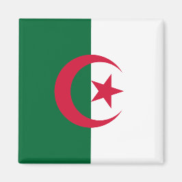 Aimant avec Drapeau d'Algérie