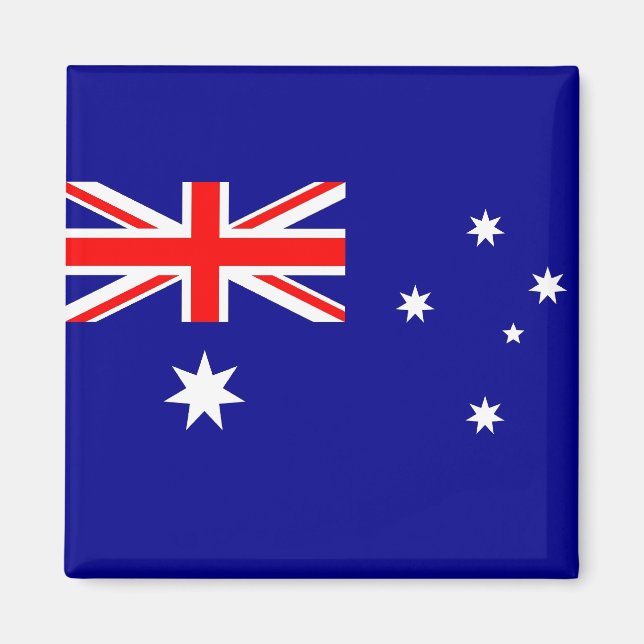 Aimant avec drapeau d'Australie (Devant)