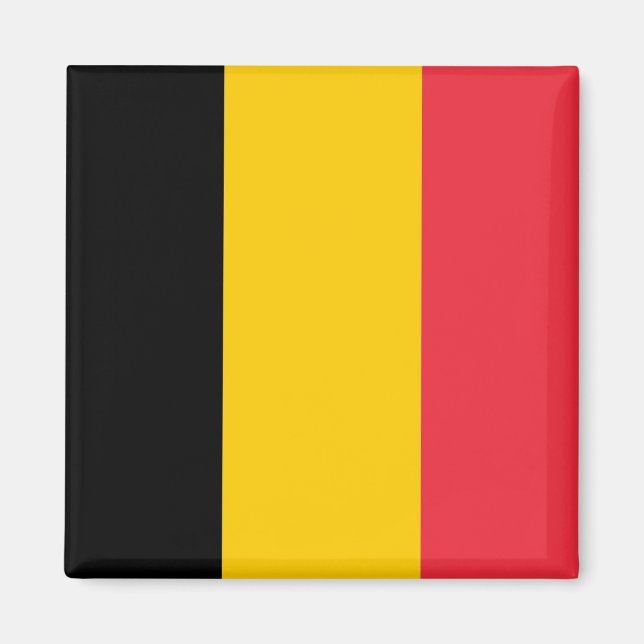 Aimant avec Drapeau de Belgique (Devant)