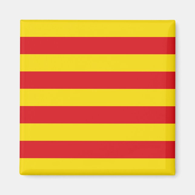 Aimant avec Drapeau de Catalogne (Devant)