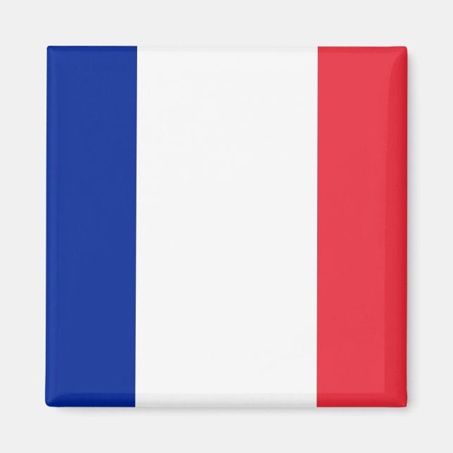 Aimant avec Drapeau de France (Devant)