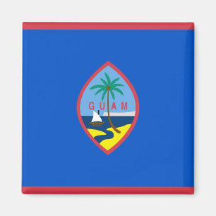 Aimant avec Drapeau de Guam - USA