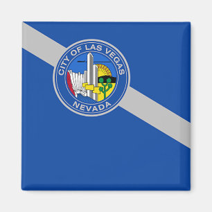 Aimant avec Drapeau de Las Vegas City, USA