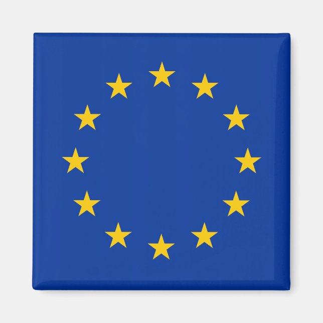 Aimant avec drapeau de l'Union européenne (Devant)