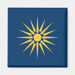 Aimant avec drapeau de Macédoine, Grèce