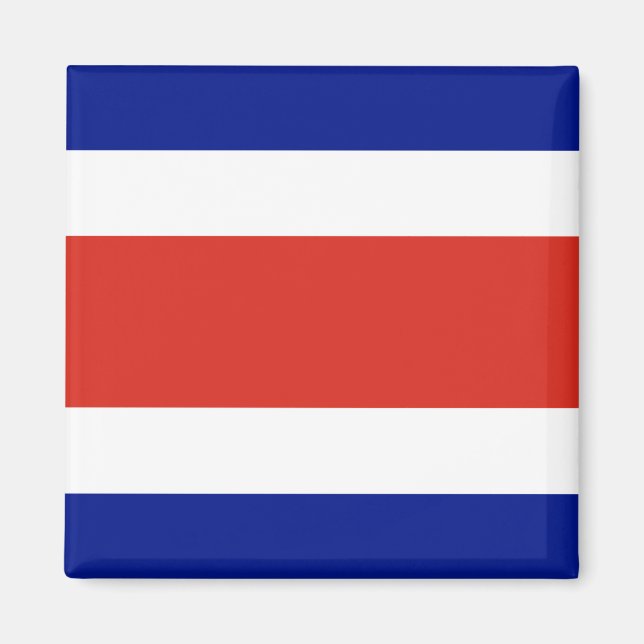 Aimant avec Drapeau du Costa Rica (Devant)