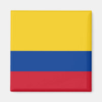 Aimant avec le drapeau de la Colombie