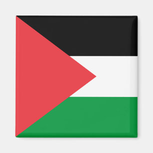 Aimant avec le drapeau de la Palestine