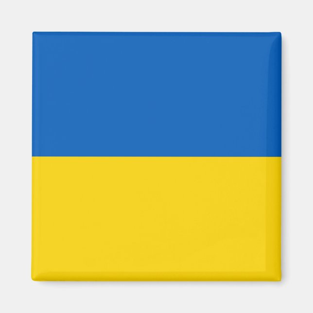 Aimant avec le drapeau de l'Ukraine (Devant)
