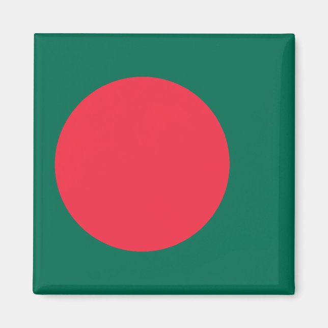 Aimant avec le drapeau du Bangladesh (Devant)