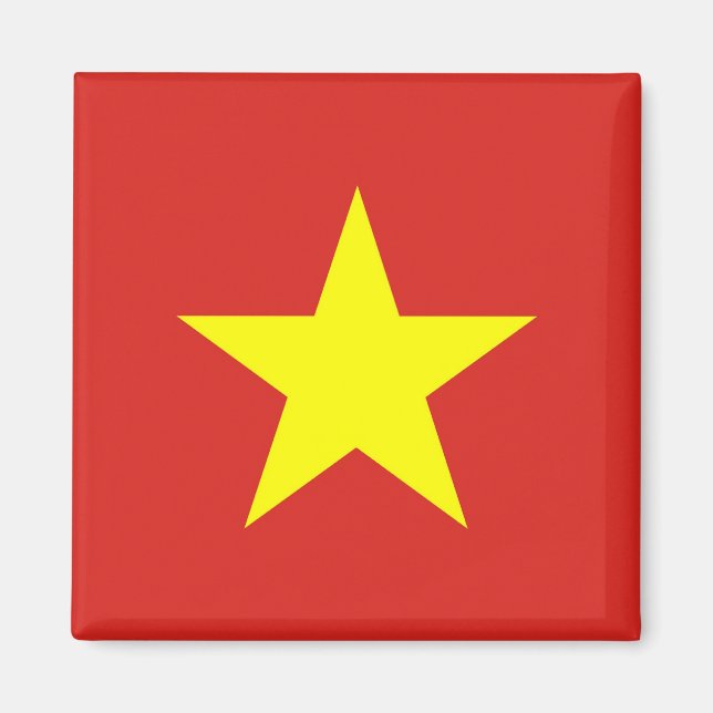 Aimant avec le drapeau du Vietnam (Devant)