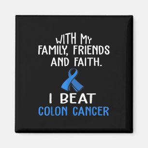 Aimant Avec Ma Famille & Faith I Beth Colon Cancer T