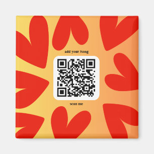 Aimant Avec une chanson personnelle par code QR