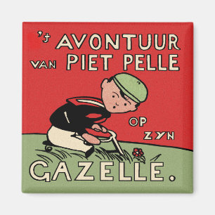 Aimant Aventures de bicyclette de Piet Pelle