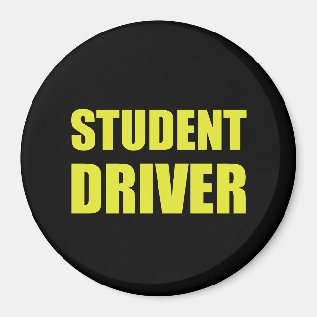 Aimant Avertissement du conducteur étudiant (Devant)