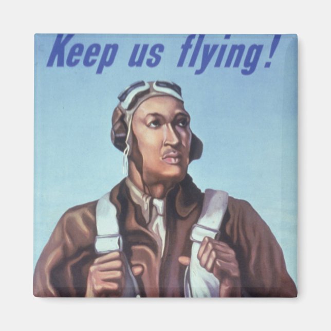 Aimant Aviateurs noirs : Service militaire de combat de 2 (Devant)