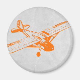 Aimant Avion orange