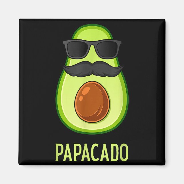 Aimant Avocado Dad Papacado Funny Daddy Father Avocado  (Devant)