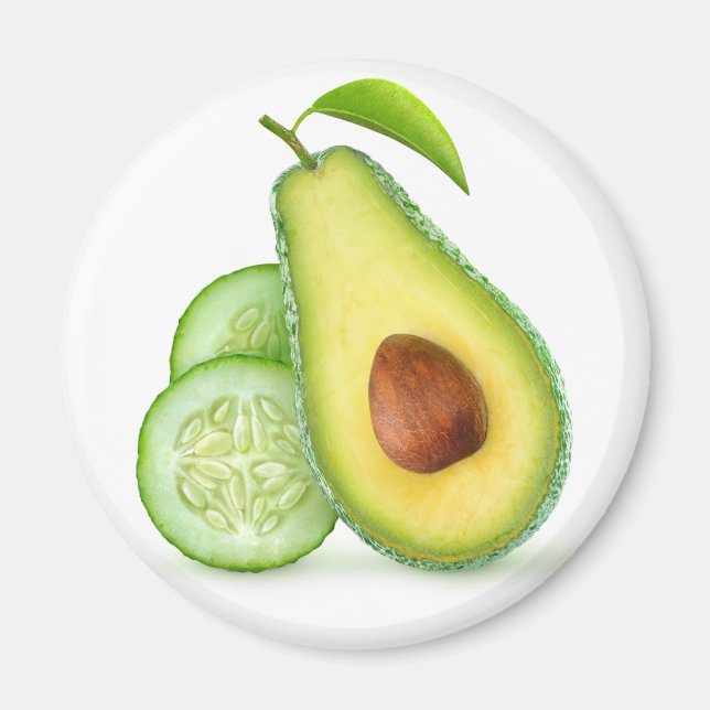 Aimant Avocado et concombre (Devant)