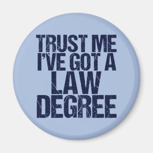 Aimant Avocat Faites-moi confiance Funny Law School Gradu