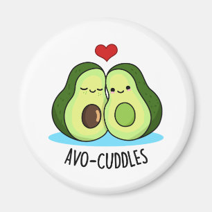 Aimant Avocuddles Drôle Avocado Couple Pun