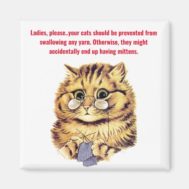 Aimant "Avoir des mitaines" (Devant)