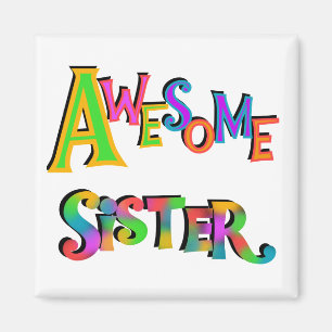 Aimant Awesome Soeur T-shirts et cadeaux