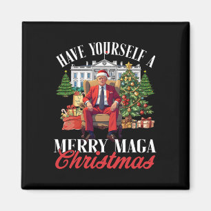 Aimant Ayez un méga Noël joyeux Santa drôle T