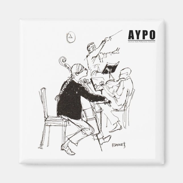 Aimant AYPO 25-26 Saison limitée magnétique de dessin (Devant)
