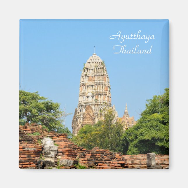 Aimant Ayutthaya, ancienne capitale de la Thaïlande (Devant)