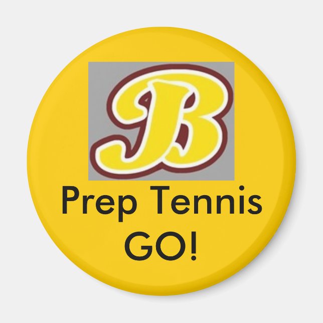 Aimant b pour brebeuf, Prep Tennis GO! (Devant)
