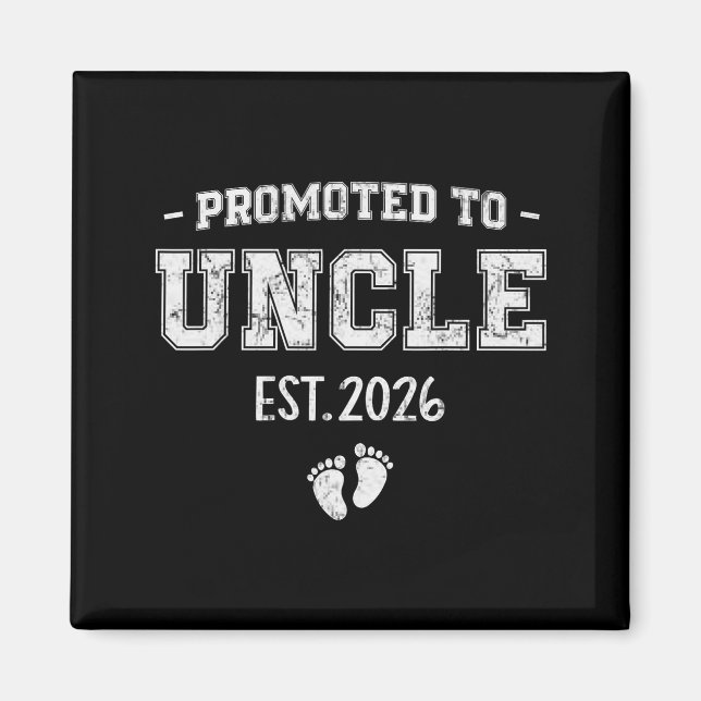 Aimant Baby Announcement For Uncle Promoted To Uncle 2026 (Devant)
